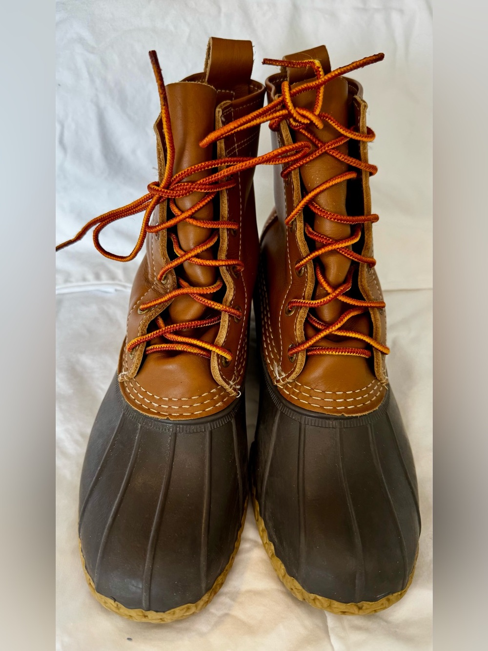 L.L.Bean Original Bean Boots 8" Leather Duck Boots Women's Size 7